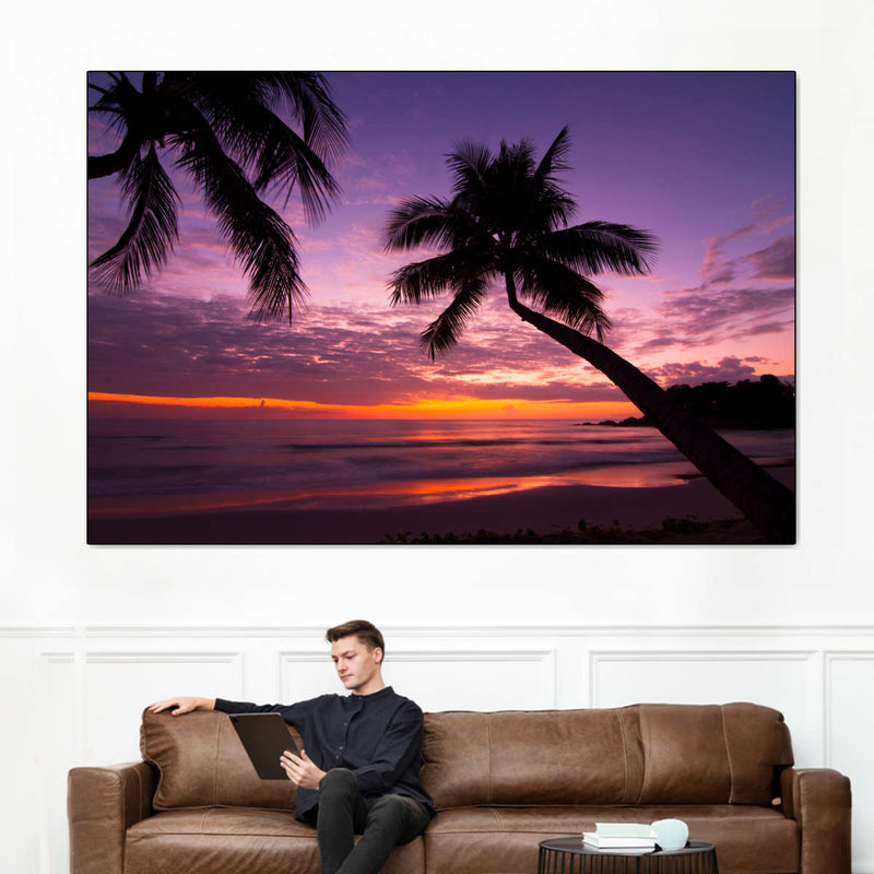 Palm Koh Samui Sunset Wall Art