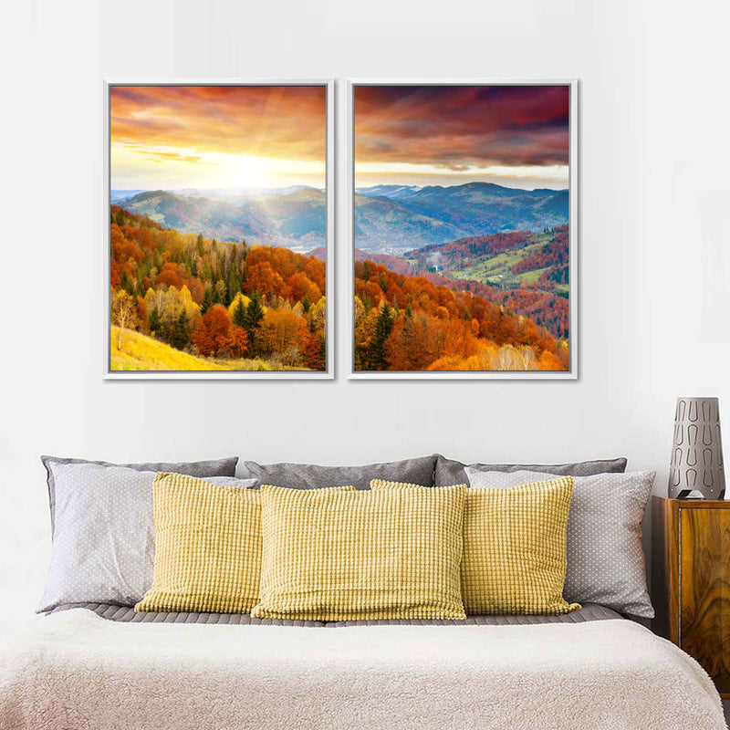 Mountain With Trees Wall Art