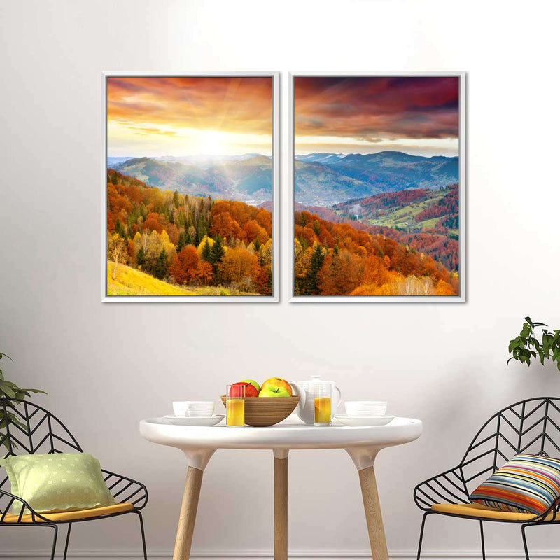 Mountain With Trees Wall Art
