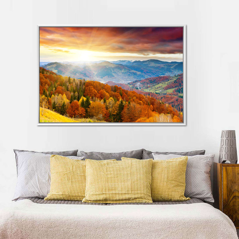 Mountain With Trees Wall Art