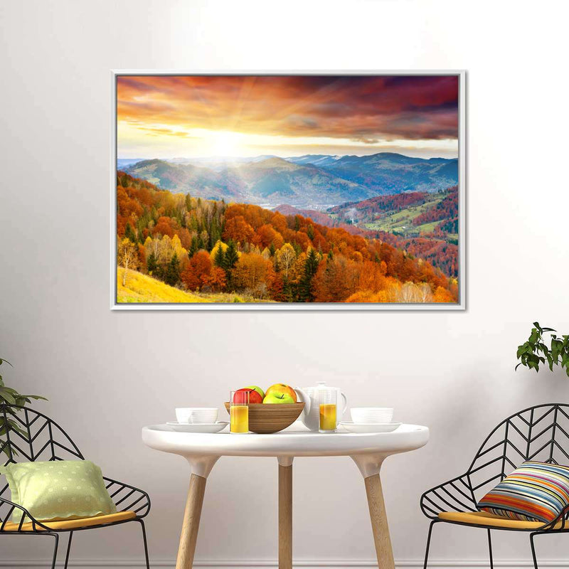 Mountain With Trees Wall Art