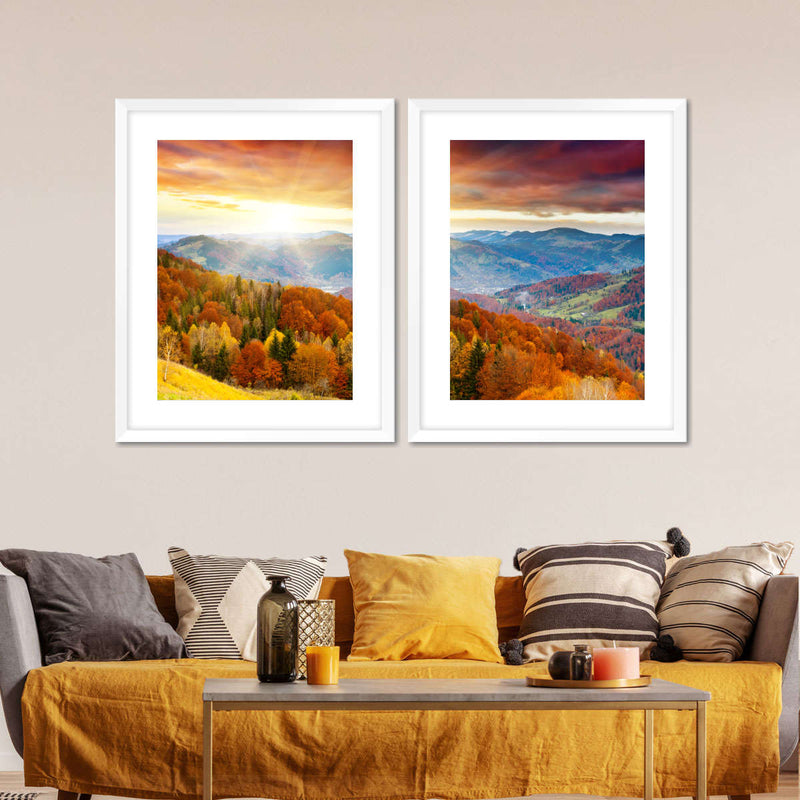 Mountain With Trees Wall Art
