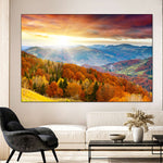 Mountain With Trees Wall Art