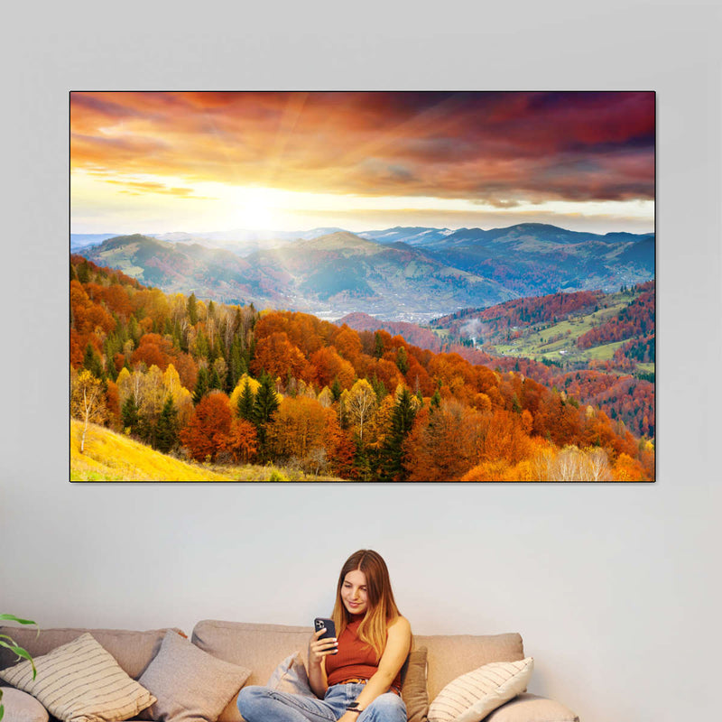 Mountain With Trees Wall Art