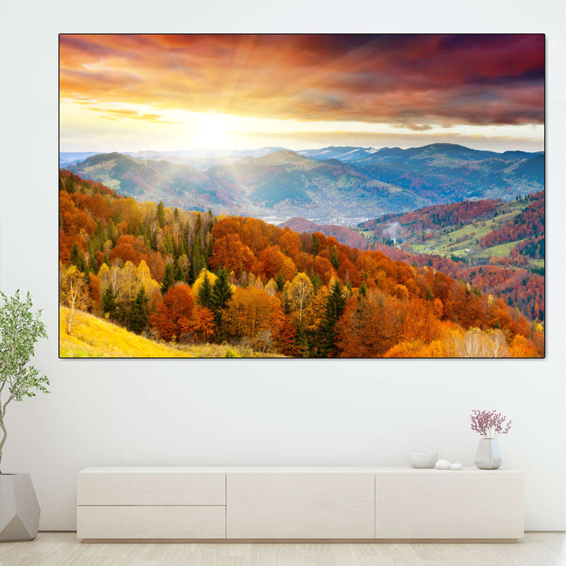 Mountain With Trees Wall Art