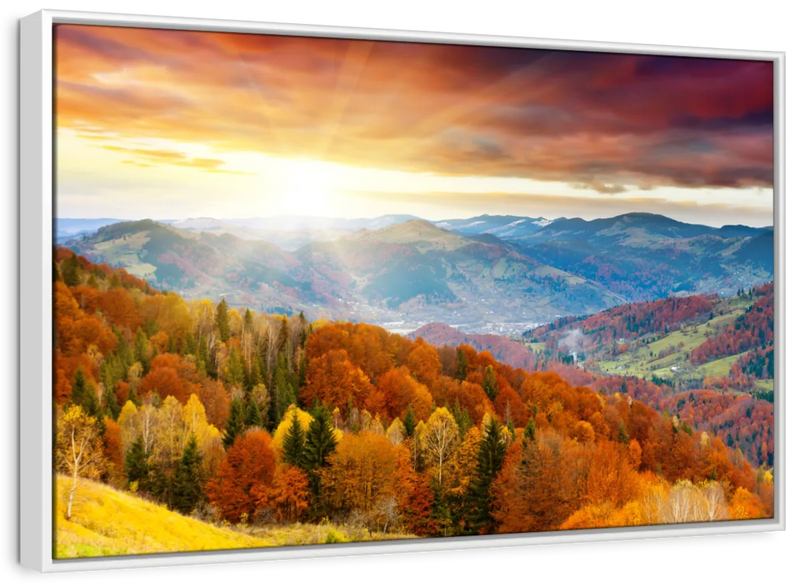 Mountain With Trees Wall Art