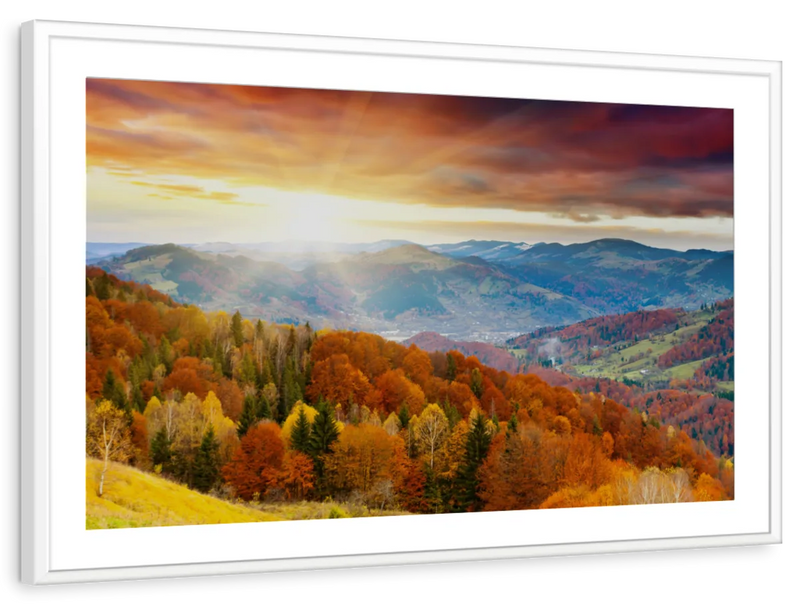 Mountain With Trees Wall Art