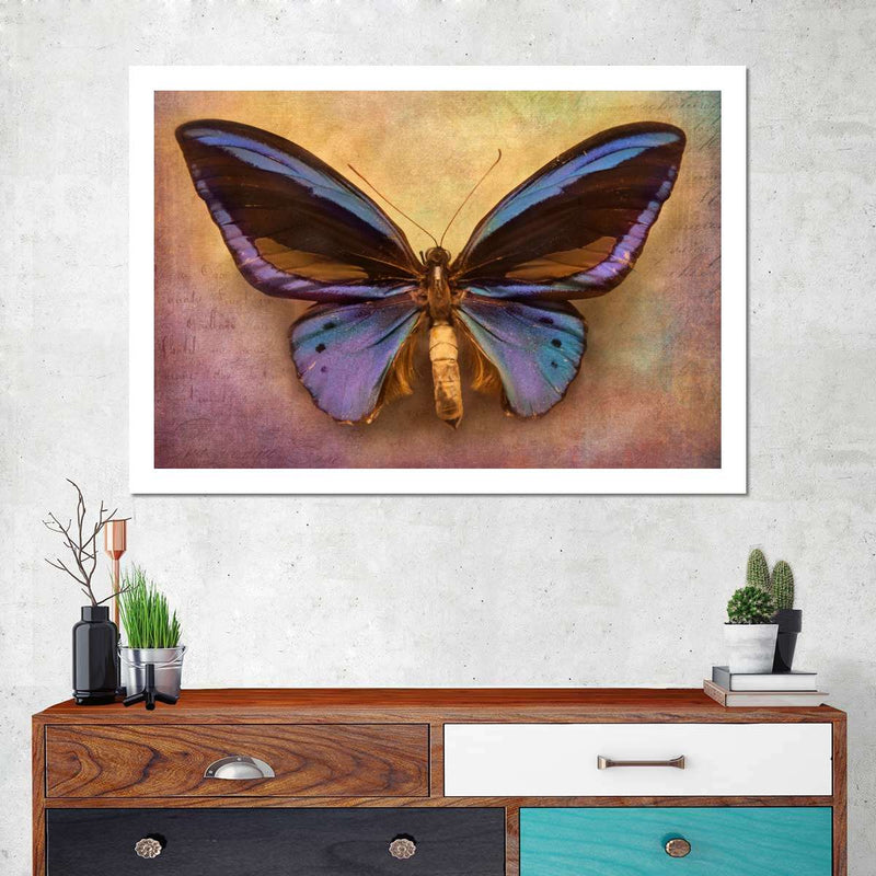 Purple Butterfly Wall Art