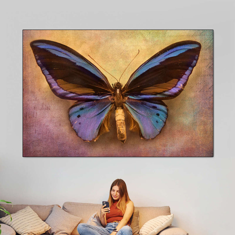 Purple Butterfly Wall Art