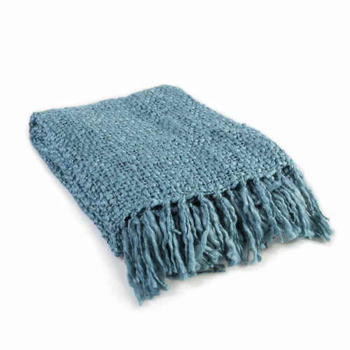 Blankenberge Teal Throw