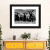 Monochrome Angus Cows Wall Art