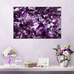 Purple Amethyst Geode Wall Art