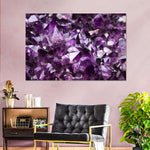 Purple Amethyst Geode Wall Art