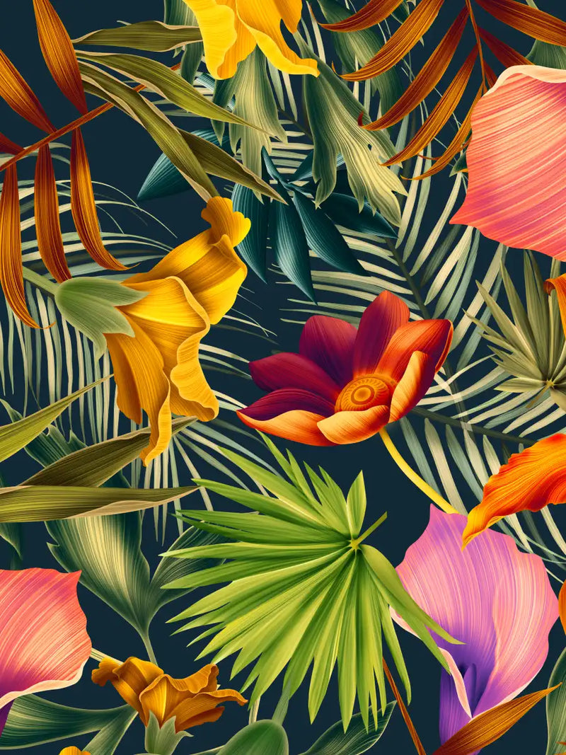 Tropical Floral Wall Art