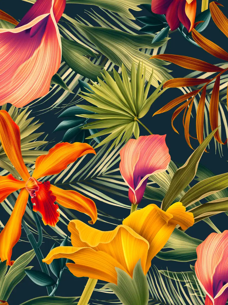 Tropical Floral Wall Art