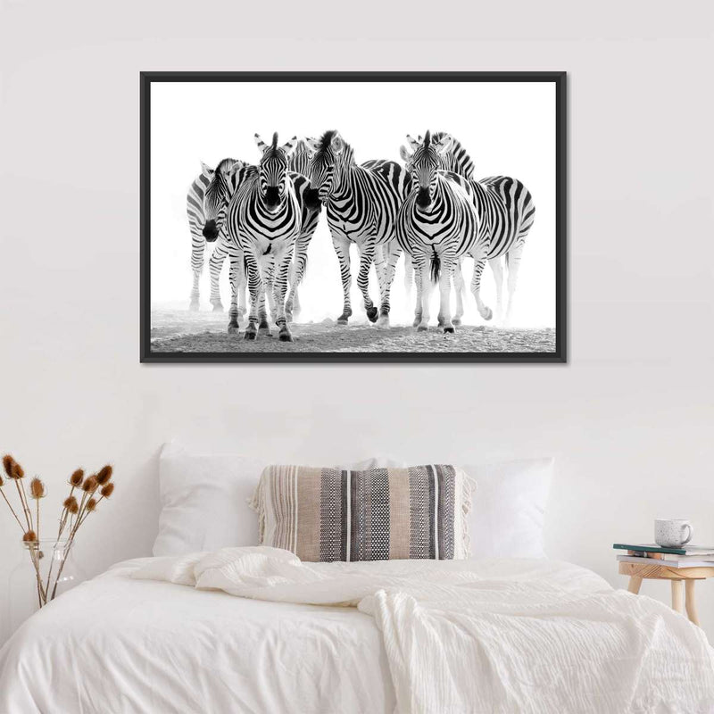 Zebras On The Move Wall Art