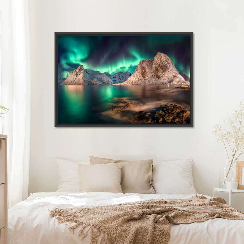 Swirling Moskenes Aurora Wall Art