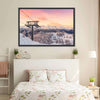 Skiing On Snowy Mountain Wall Art