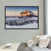 Snow Mountain Sunset Wall Art