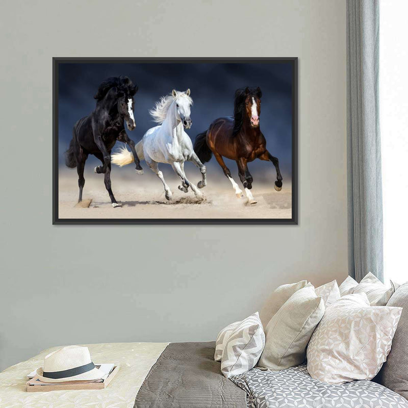 Wild Colorful Horses Wall Art
