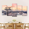 Skiing On Snowy Mountain Wall Art