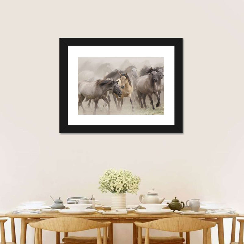 Wild Horse Stampede Wall Art