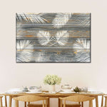 Wooden Palm Leaves Wall Art