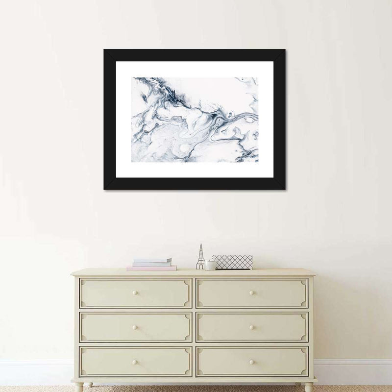 Grey And White Abstract Wall Art