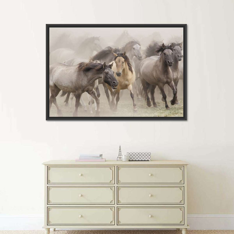 Wild Horse Stampede Wall Art