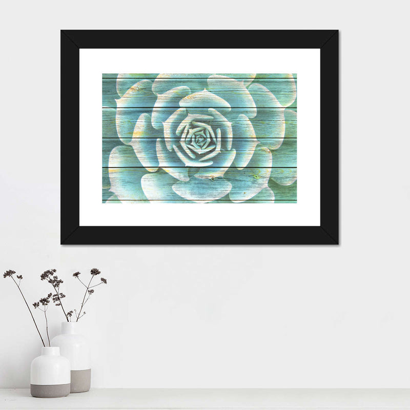Succulent Plant Bloom Wall Art