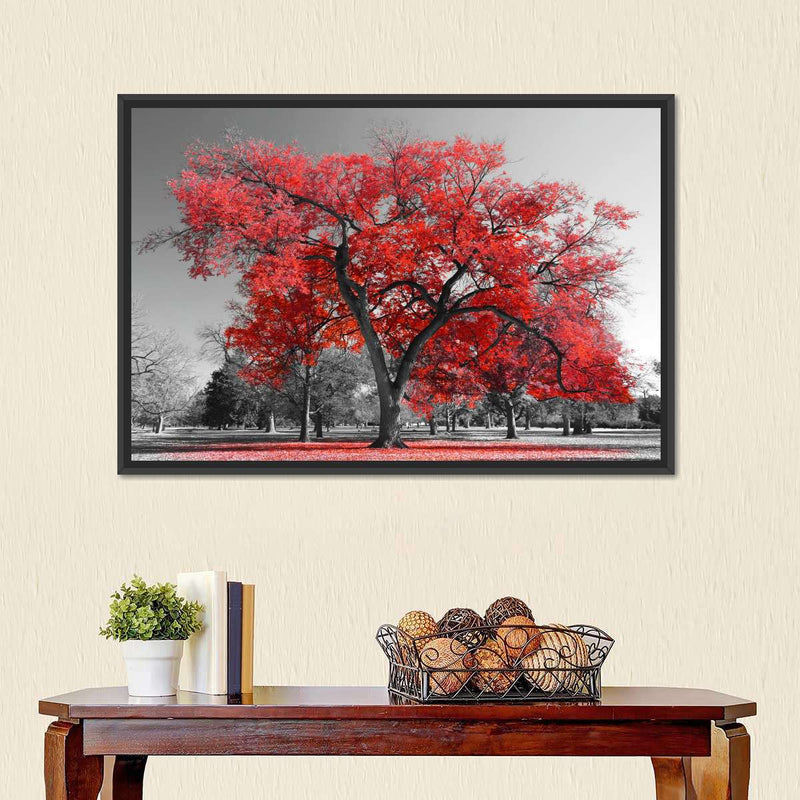 Red Tree Wall Art