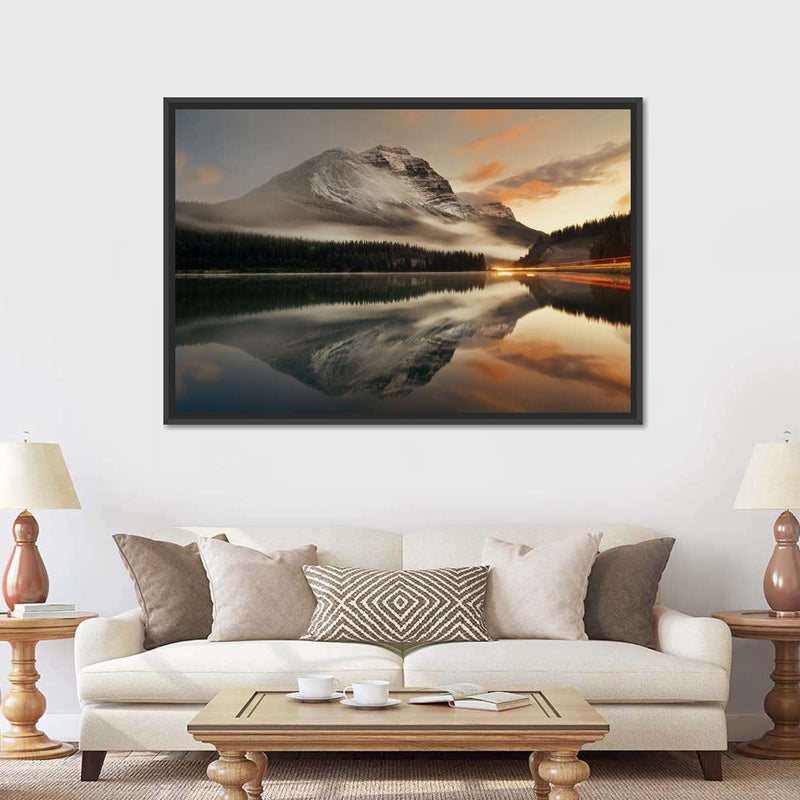 Lake At Sunset Wall Art