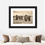 Herd Of Elephants Wall Art