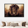 Grunge Lion Head Wall Art
