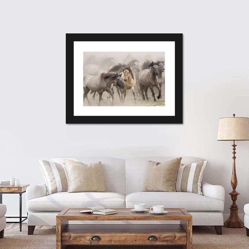 Wild Horse Stampede Wall Art