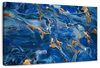 Navy And Gold Abstract Wall Art