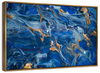 Navy And Gold Abstract Wall Art