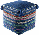 Krumbach Dark Blue Pouf