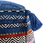 Krumbach Dark Blue Pouf