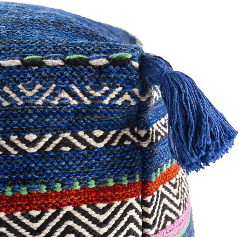 Krumbach Dark Blue Pouf