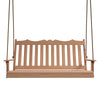 Keystone Amish Co. 4 Foot York Red Cedar Porch Swing, Unfinished