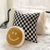 checkered pillow cover