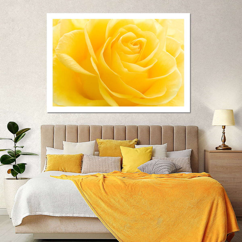 Yellow Rose Petals Wall Art