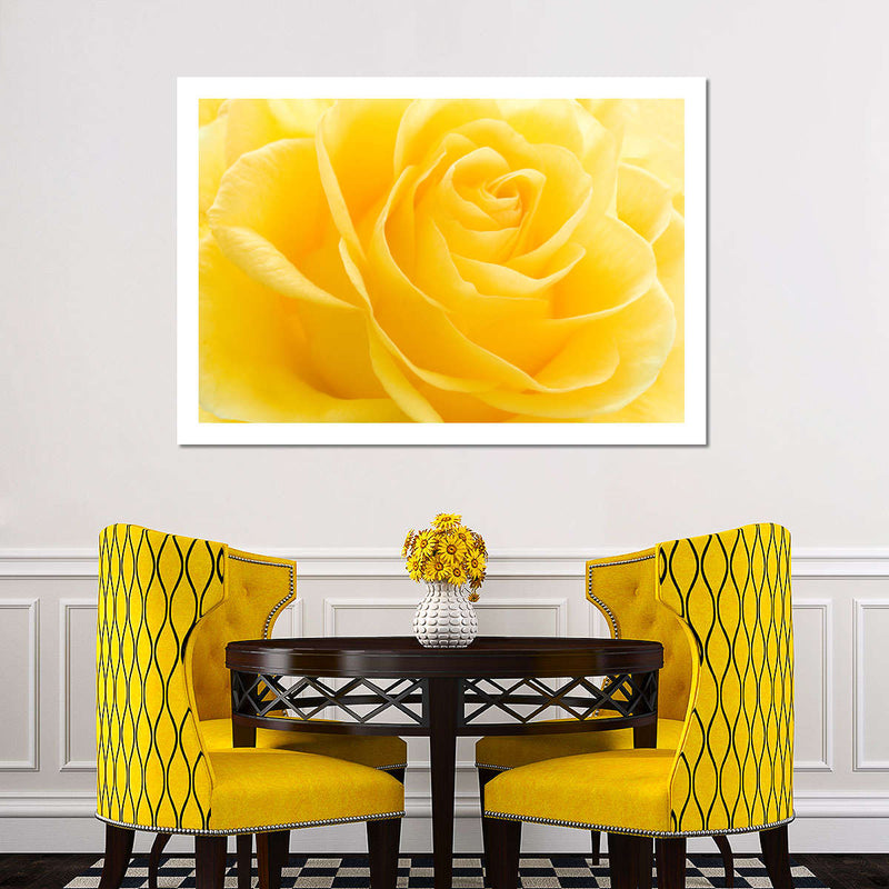 Yellow Rose Petals Wall Art