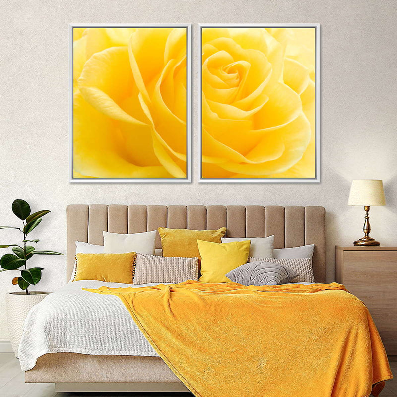 Yellow Rose Petals Wall Art