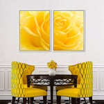Yellow Rose Petals Wall Art