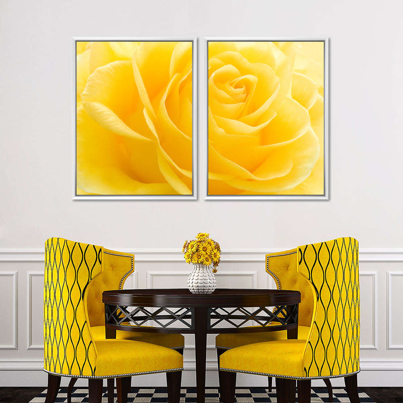 Yellow Rose Petals Wall Art