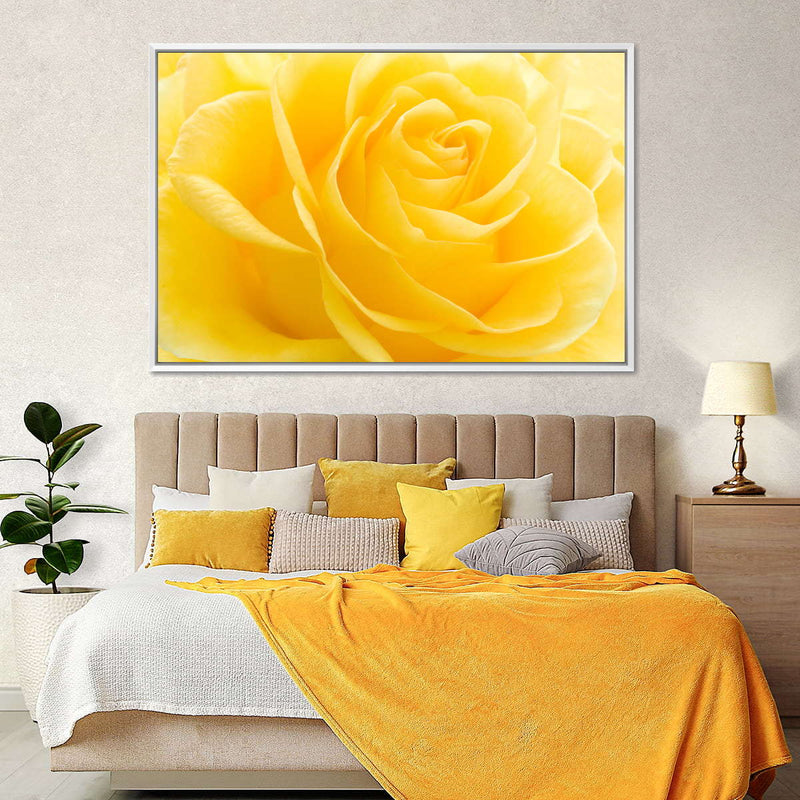 Yellow Rose Petals Wall Art