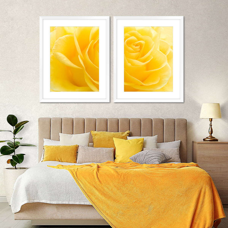 Yellow Rose Petals Wall Art