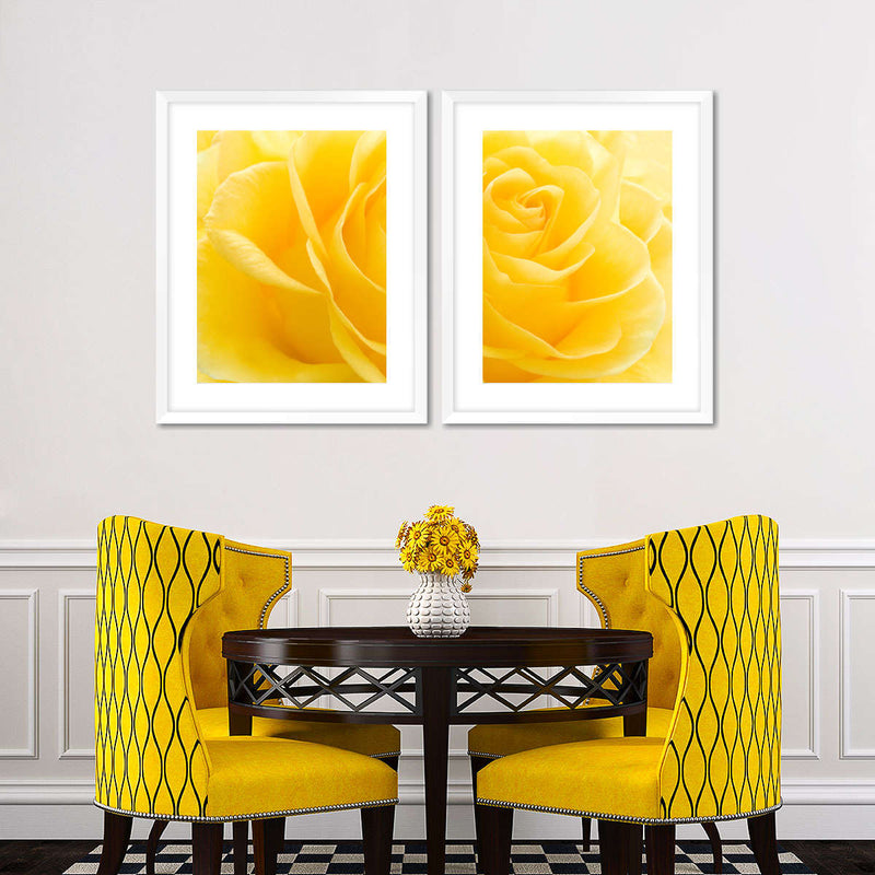 Yellow Rose Petals Wall Art